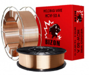 Проволока сварочная омедненная BIZON HCW-50A ER70S-6 (ф1,2мм; 18кг) 